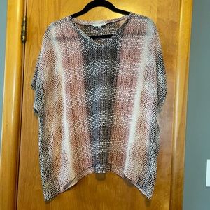 CAbi Pink & Brown Shirt